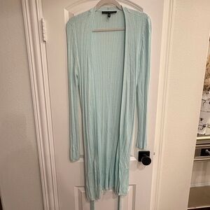 White House Black Market Light Blue Cardigan